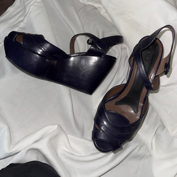 Marni wedge eggplant purple - Picture 2 of 3